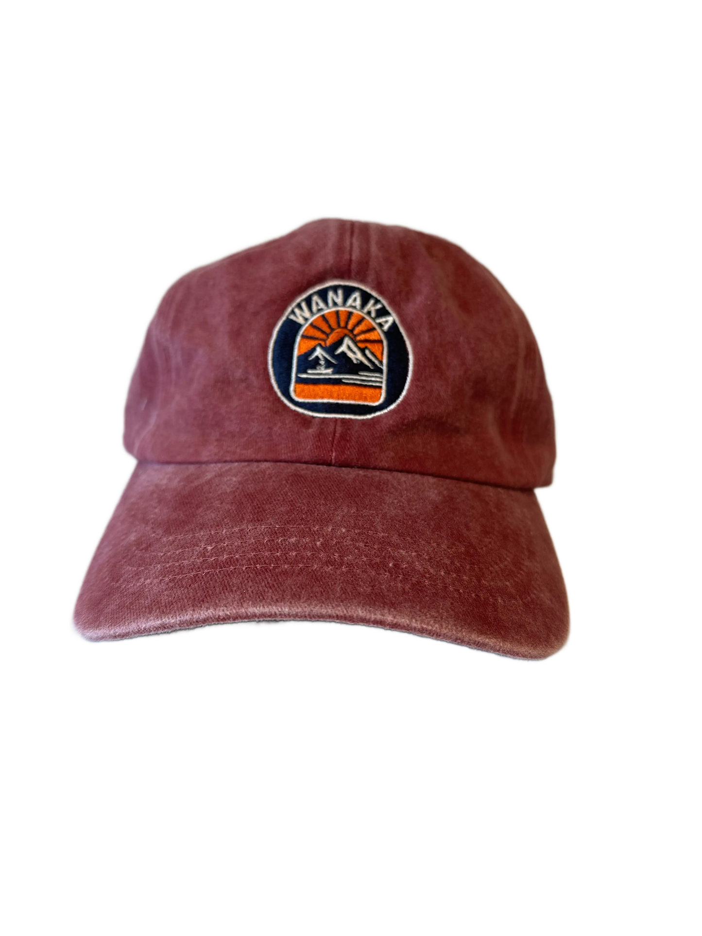 Retro Cap Red Wanaka Badge Wanaka Threads