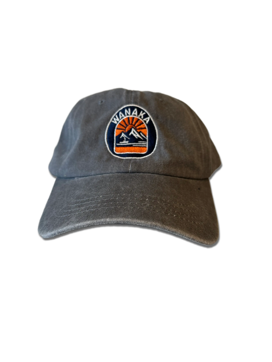 Retro Cap Grey Wanaka Badge Wanaka Threads